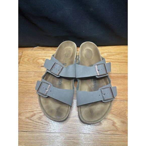 Birkenstock Arizona Stone Gray Buckle EU 43 US Men’s 10 Regular Fit Sandals